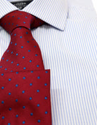 Camisa vestir raya media Azul