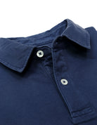 Polo jersey lavado Azul oscuro