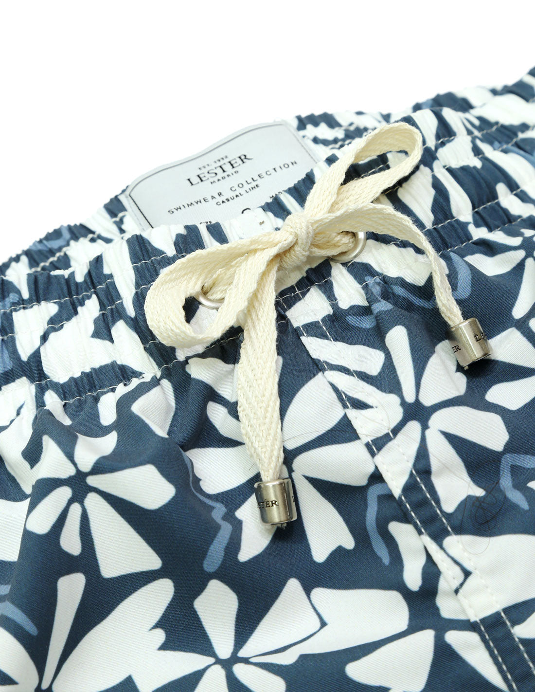 Traje de baño flor pequeña Azul
