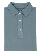 Polo pique lavado Azul medio