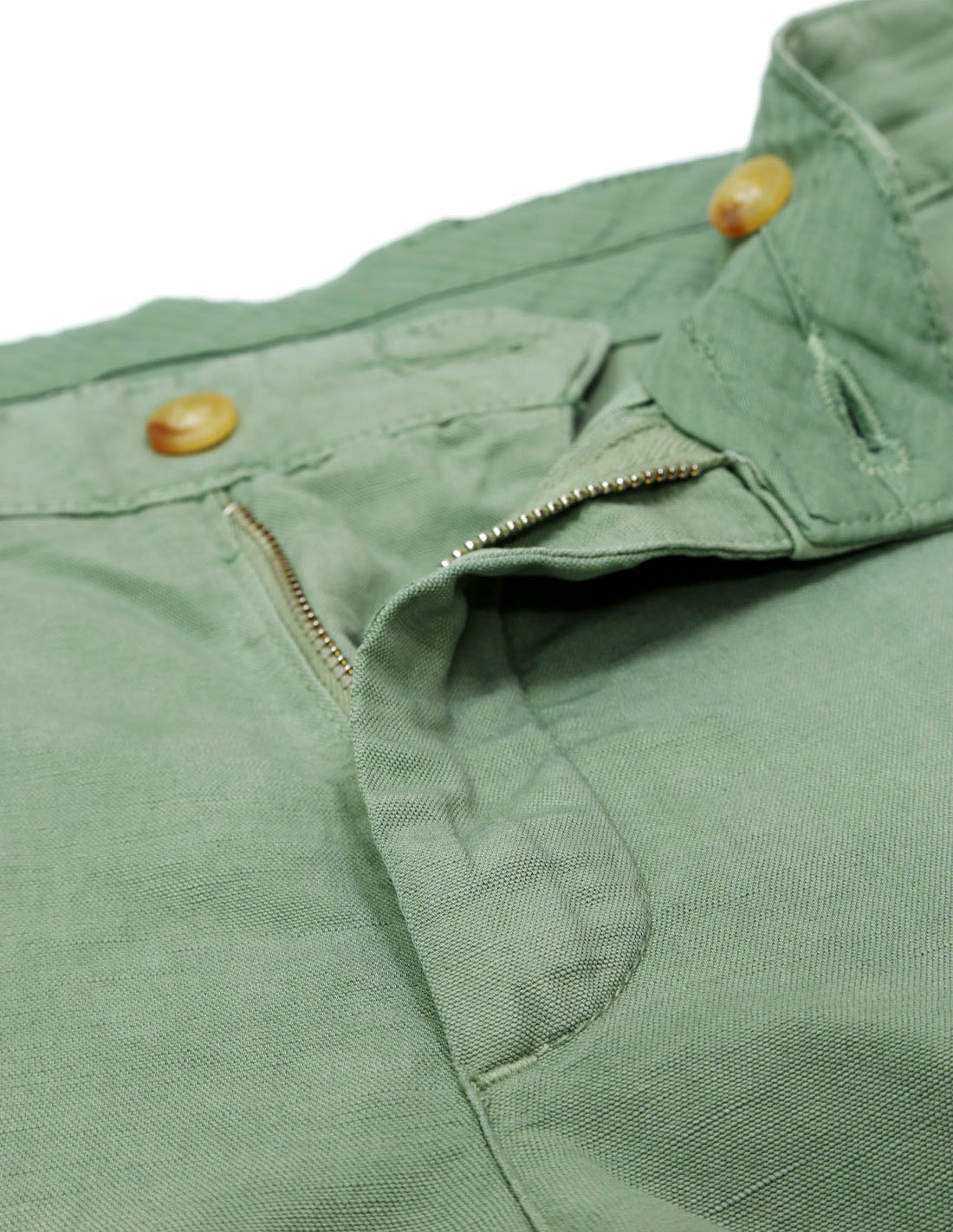 Pantalón lino algodón tencel Verde