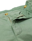 Pantalón lino algodón tencel Verde