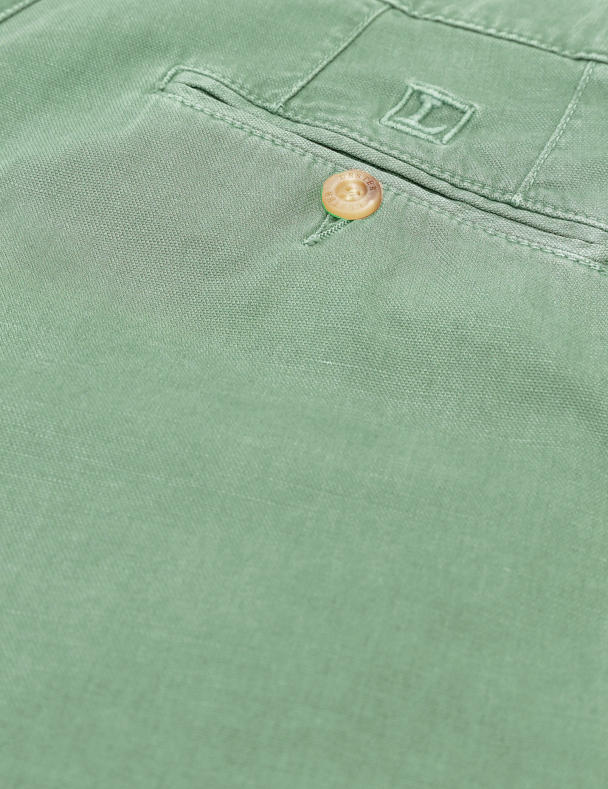 Pantalón lino algodón tencel Verde