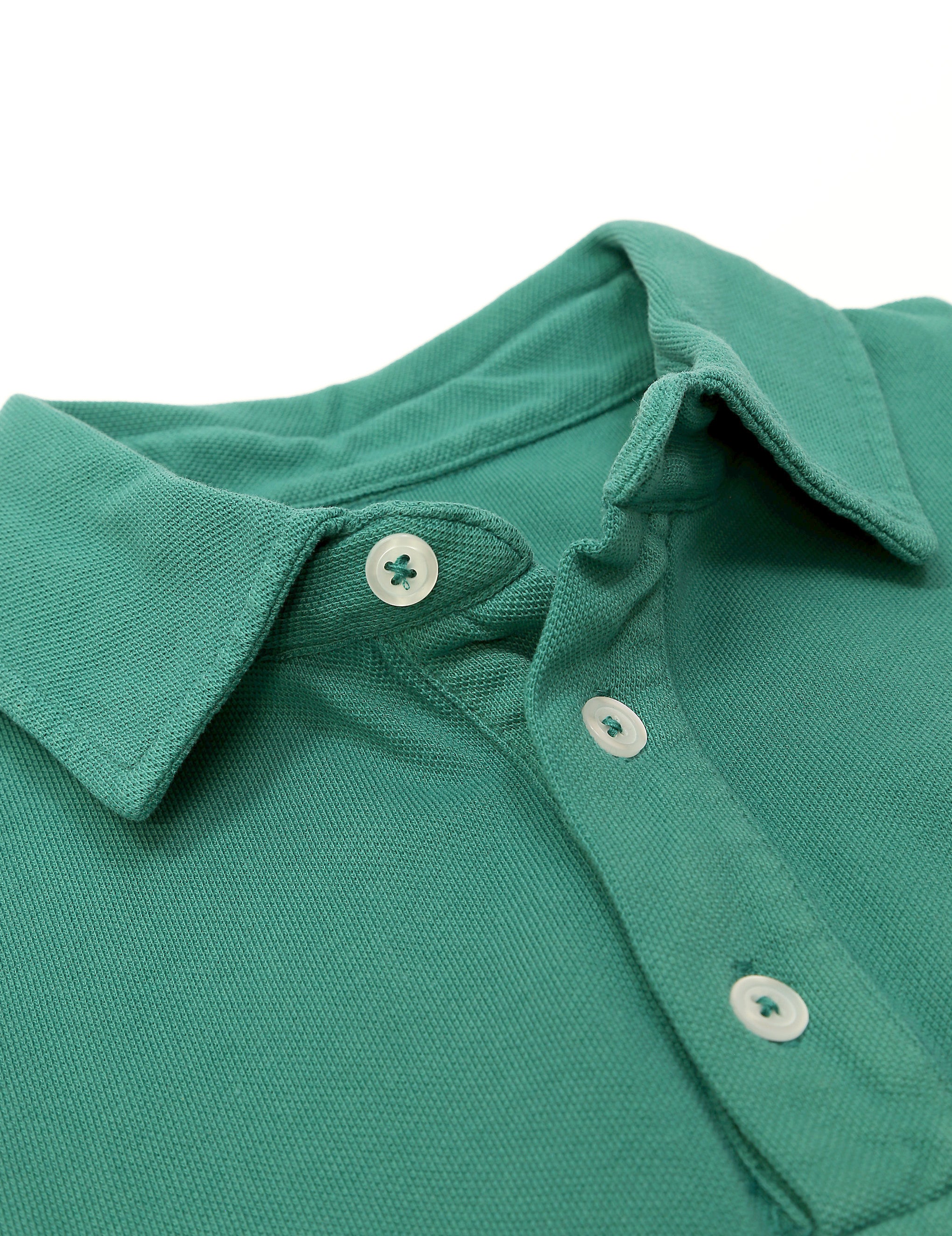 Polo pique lavado Verde