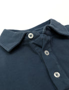 Polo pique lavado Azul oscuro