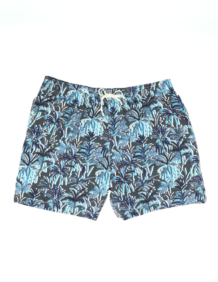 Traje de baño palmeras Azul