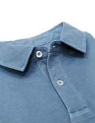 Polo jersey lavado Azul medio