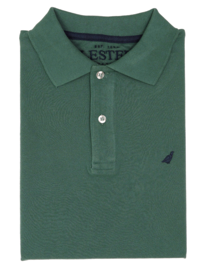Polo pique manga corta Verde oscuro