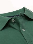 Polo pique manga corta Verde oscuro
