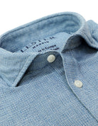 Camisa sport denim estructura Azul
