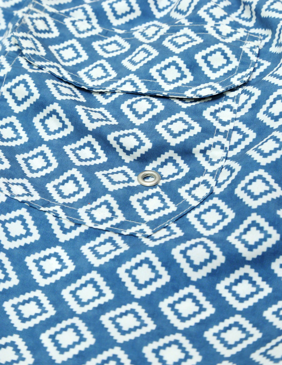 Traje de baño rombo Azul