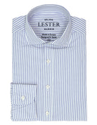 Camisa sport popelin doble raya Azul/azul