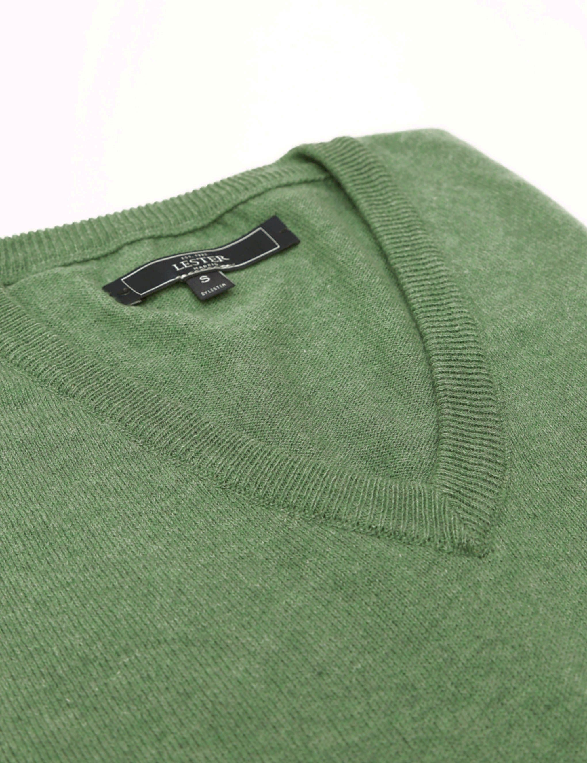 Jersey pico algodón Verde