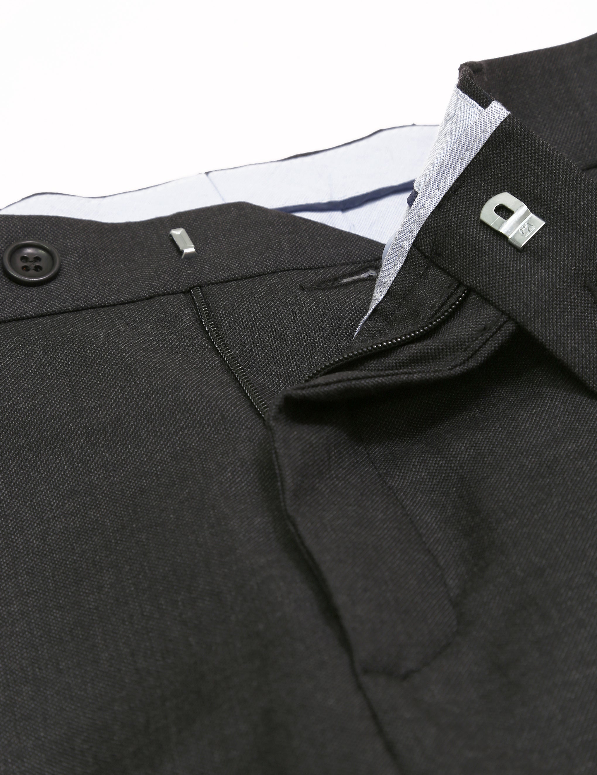 Pantalón vestir pinzas Gris oscuro