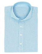 Polera lino Azul claro