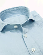 Polera lino Azul claro