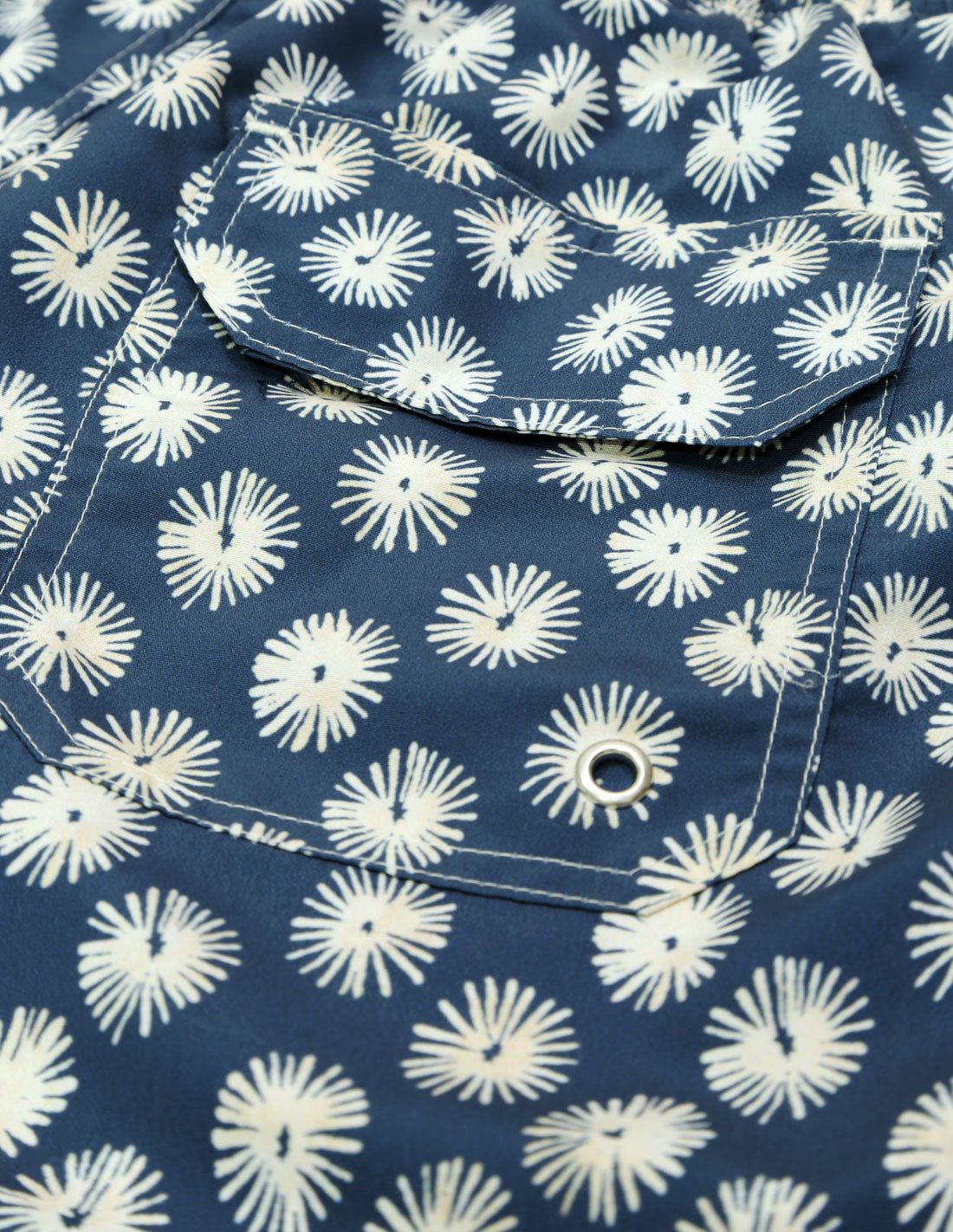 Traje de baño soles Azul/blanco