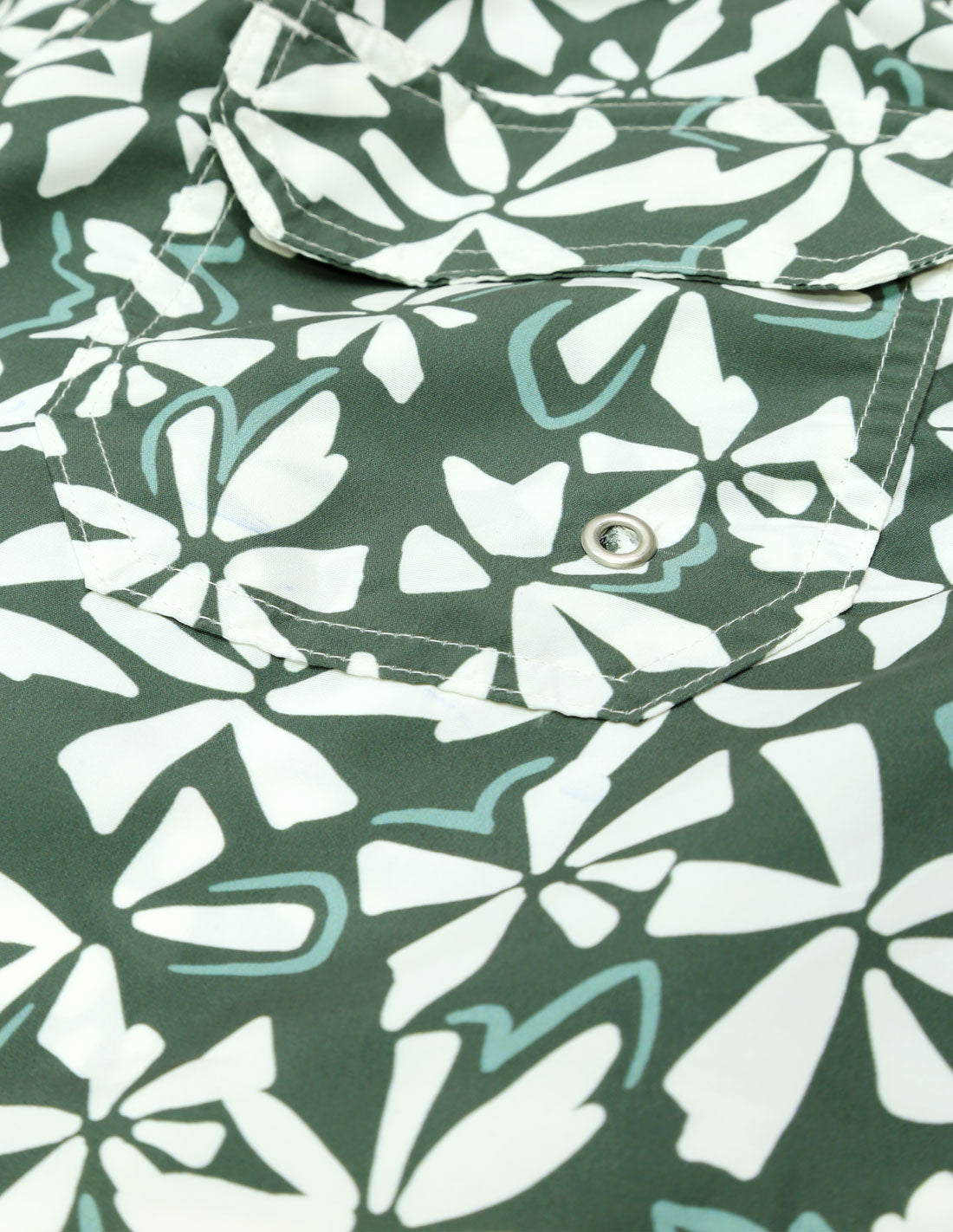 Traje de baño flor pequeña Verde