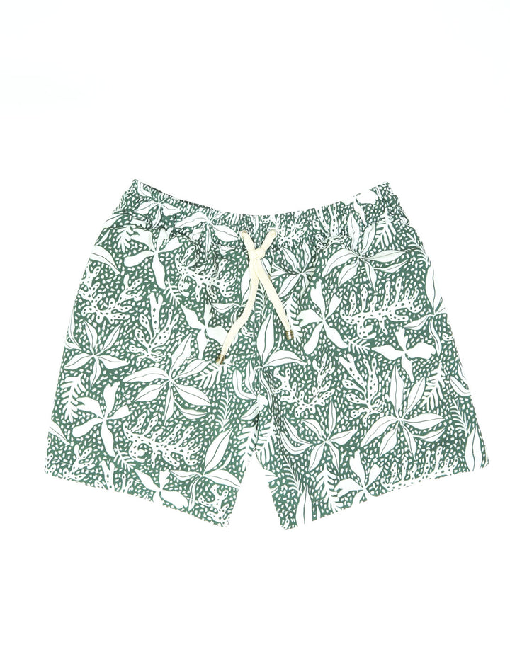 Traje de baño hoja ramas Verde