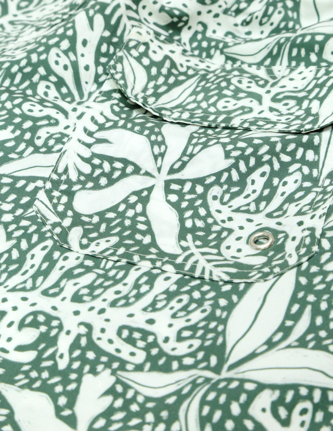 Traje de baño hoja ramas Verde