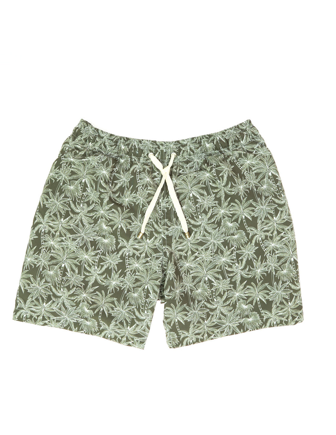 Traje de baño palmeras delavé Verde