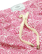 Traje de baño flores blancas Rosa