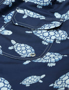 Traje de baño tortuga grande Azul