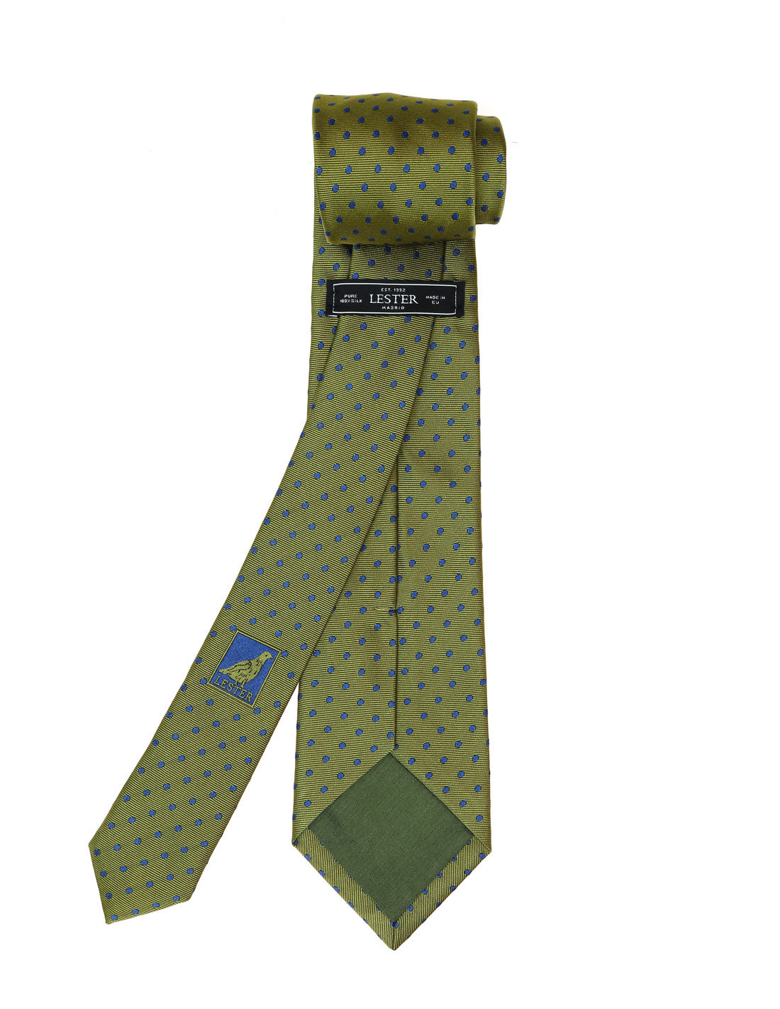 Corbata lunares Verde/azul