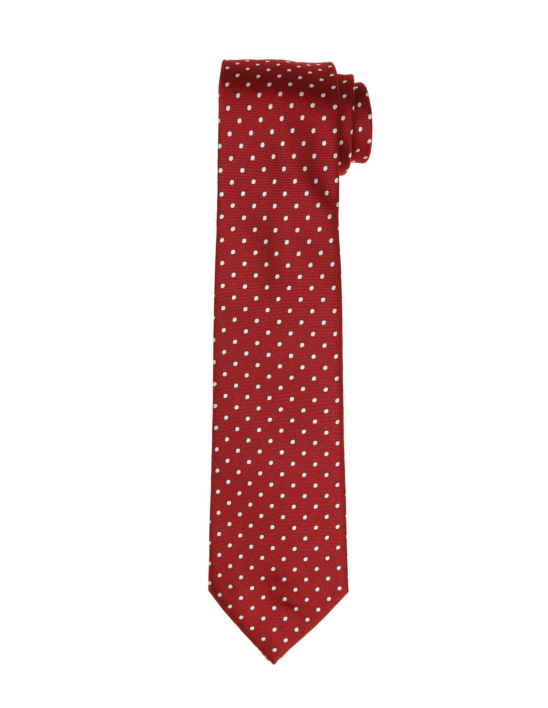 Corbata lunares Rojo/blanco