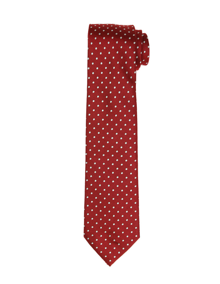 Corbata lunares Rojo/blanco