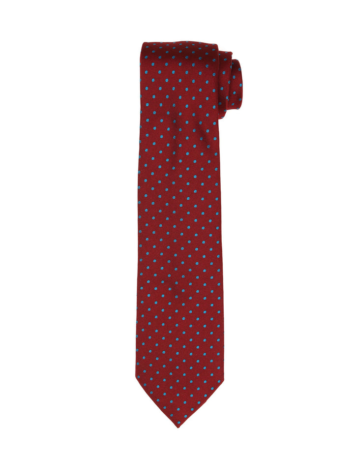 Corbata lunares Rojo/azul