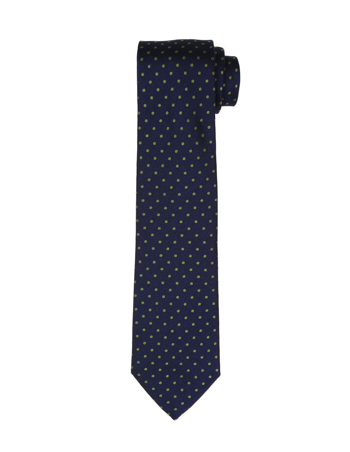 Corbata lunares Azul/verde
