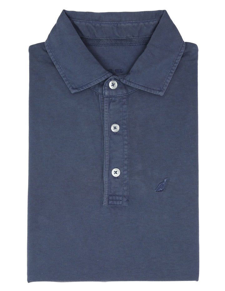 Polo jersey manga larga Azul oscuro