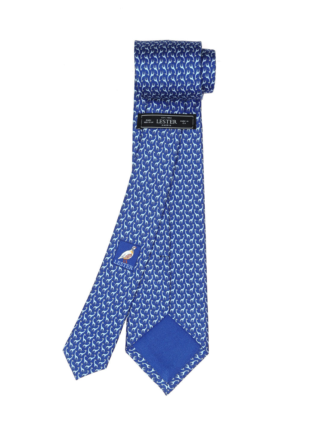 Corbata jirafas Azul/azul