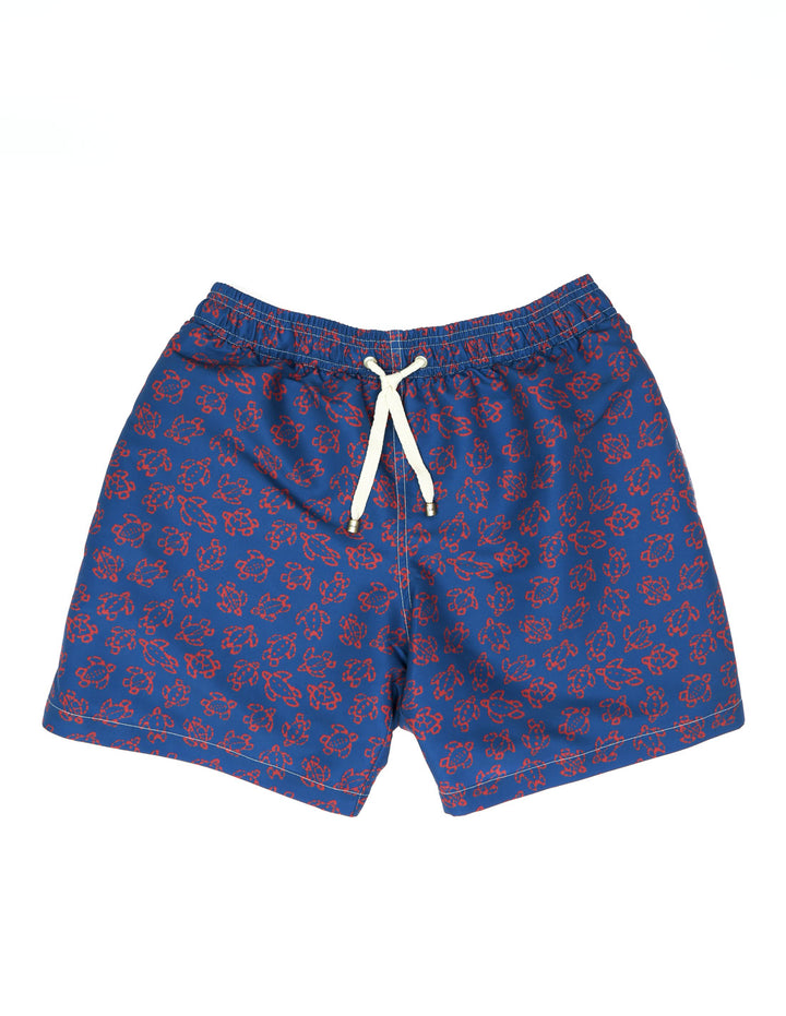 Traje de baño tortuga Azul/fresa