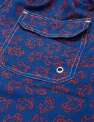 Traje de baño tortuga Azul/fresa