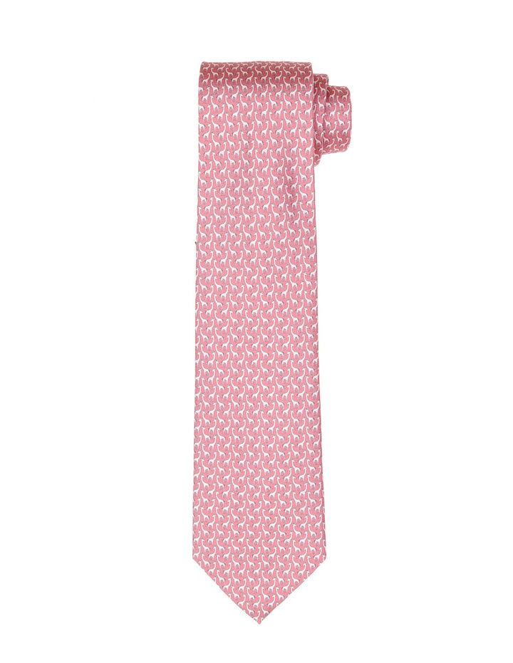 Corbata jirafas Rosa/rosa