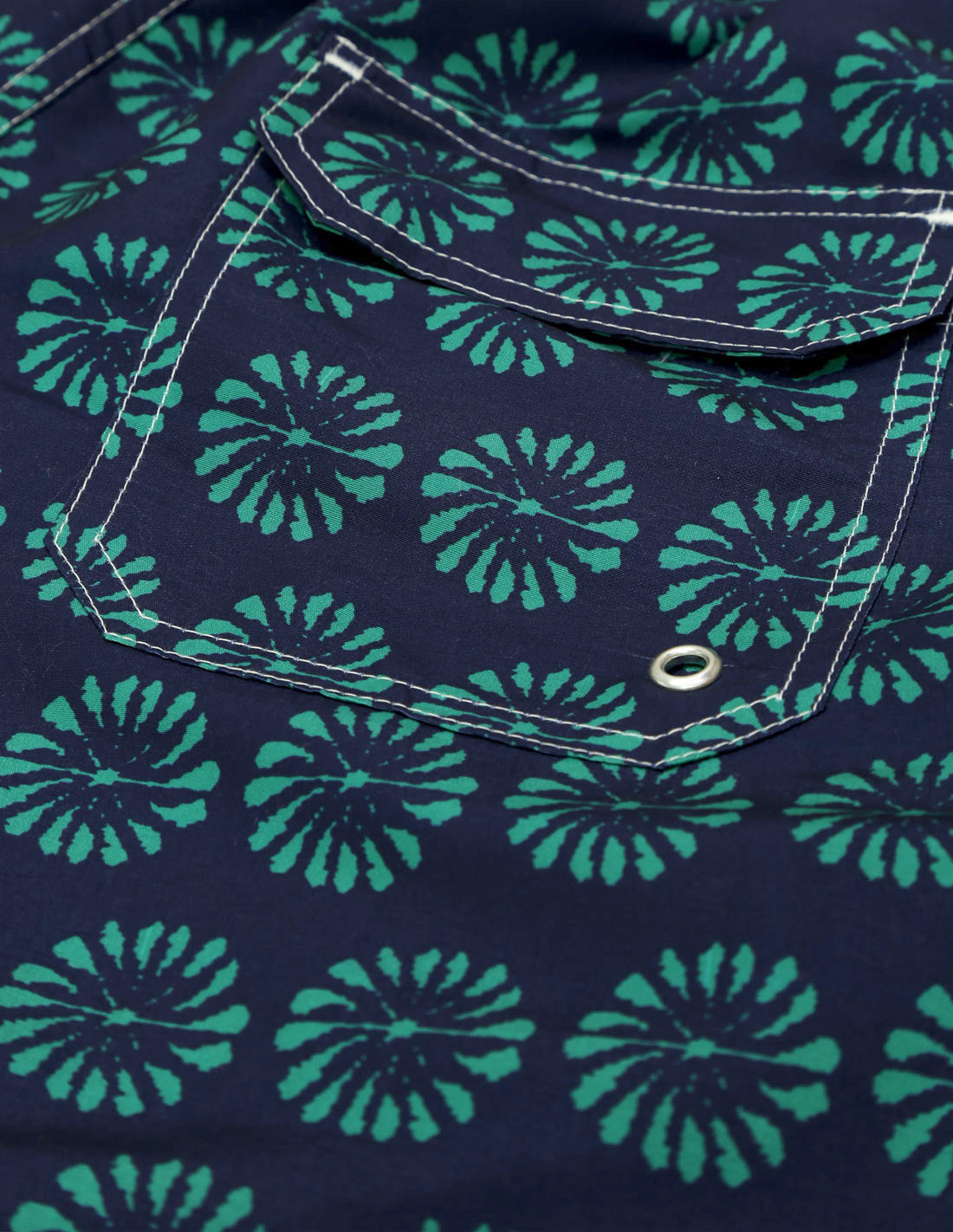 Traje de baño circular Azul/verde