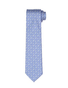 Corbata cerezas Azul/gris