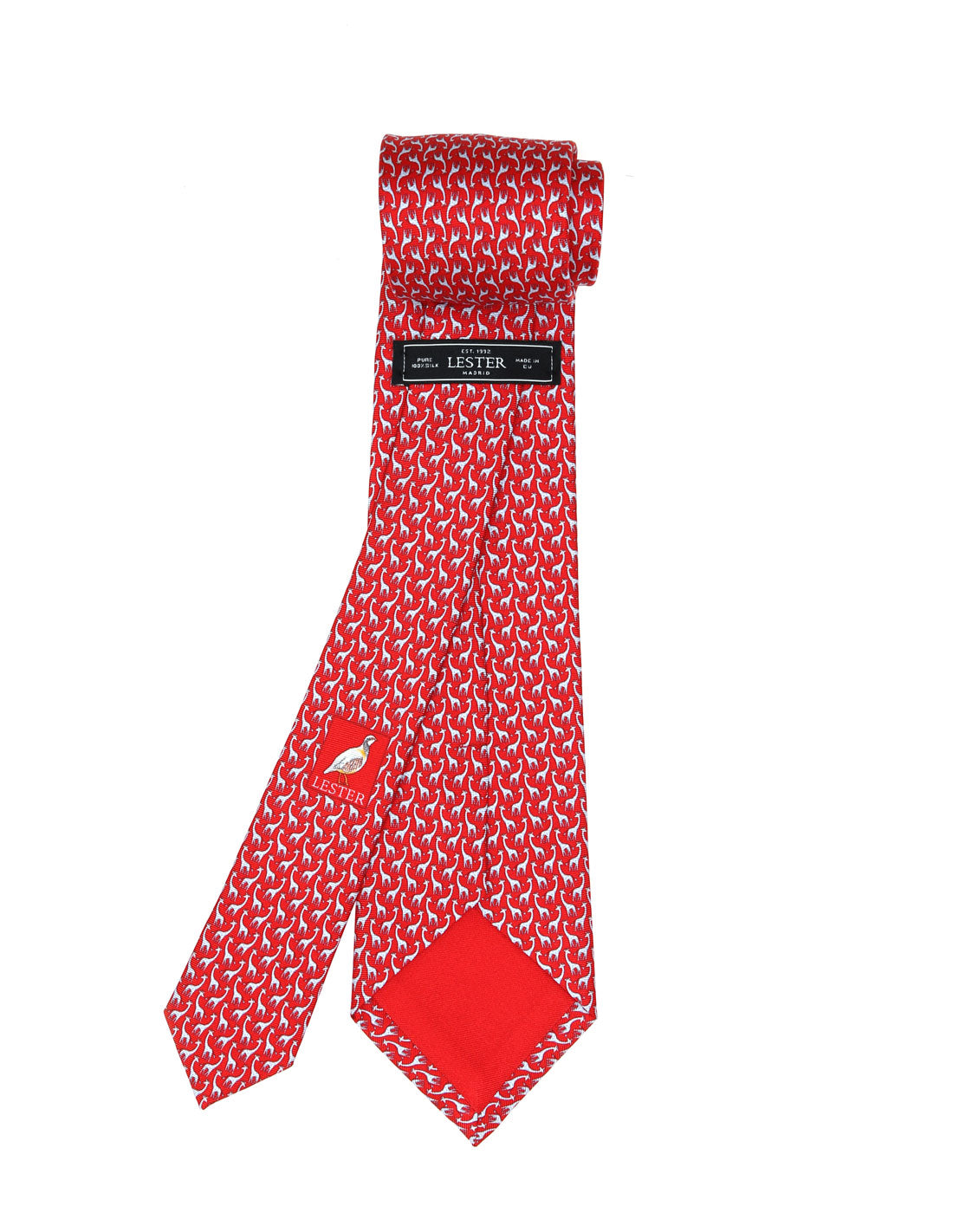 Corbata jirafas Rojo/azul