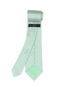 Corbata elefante podio Verde/blanco