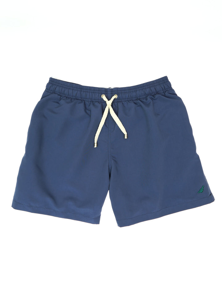 Traje de baño liso Azul