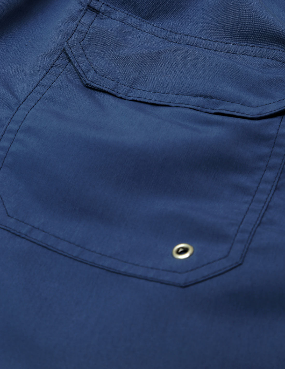 Traje de baño liso Azul