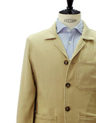 Chaqueta sarga lavada Beige