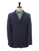 Chaqueta sarga lavada Azul