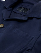 Chaqueta sarga lavada Azul