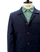 Chaqueta sarga lavada Azul