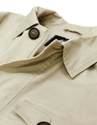 Sahariana popelin lavada Beige