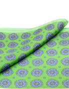 Pañuelo bolsillo medallon Verde/azul