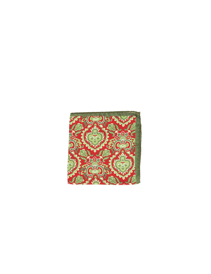 Pañuelo bolsillo copa 114burdeos verde